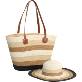 Bolsas de playa para mujer,bolsos tejidos de con sombreros de sol,bolsos para hombros de gran capacidad,bolsos de vacaciones plegables ligeros,para playa, picnic,vacaciones,compras