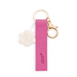 NICI Key Ring Best Grandma Faux Leather Strap 10 cm with Flower Pink Loyal Companion for Backpack or Bag, Key Holder for Small and Large | 62006