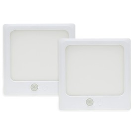 Westek BL-CLNG5RC 5-inch Rechargeable Motion Sensor Ceiling, Closet, and Under Cabinet Light, Battery Operated, Wireless Ceiling Light with Touch and Motion Sensing Activation, White, 2-Pack