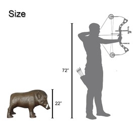 KHAMPA 3D Archery Animal Target for Shooting Archery (Boar)