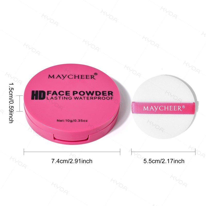 KYDA Pressed Setting Powder, Translucent Matte Powder Setting Makeup with