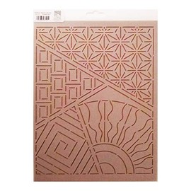 Quilting Creations Mylar Quilt Stencils - Sashiko Sampler, 8" x 10"