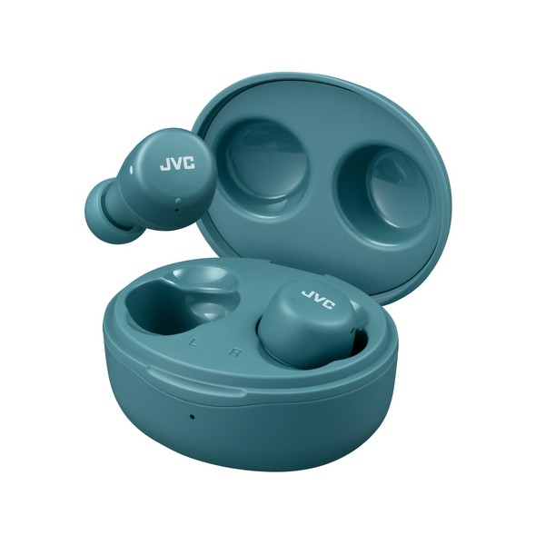 JVC HA-A5T-Z Fully Wireless Earphones, Weight: 0.1 oz (3.9 g), Small, Lightweight Body, Up to 15 Hours Playback, Bluetooth Ver. 5.1 Compatible, Green