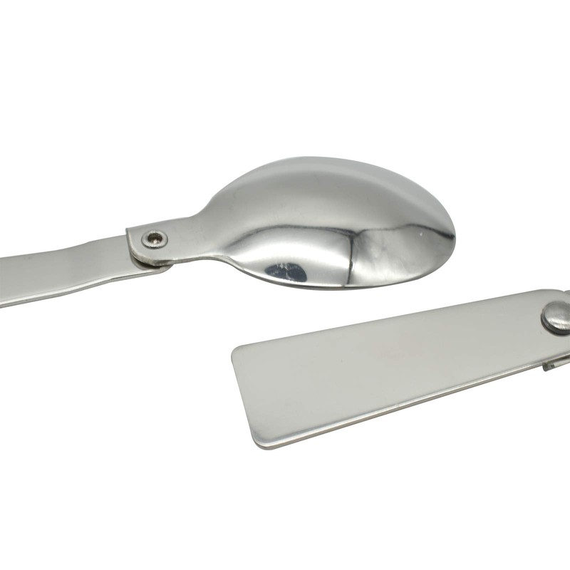 Maydahui Spoon and Fork Foldable Stainless Steel SUS 18/8（304）Salad Spork