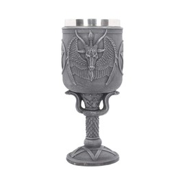 Nemesis Now Baphomet's Thirst Goblet 27cm Black, Resin w/Stainless Steel Insert, 20cm