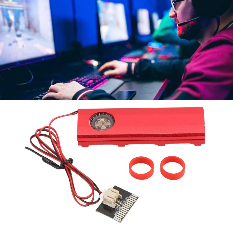M.2 NGFF NVME SSD Heatsink Quadruple Heat Dissipation 5V Fan