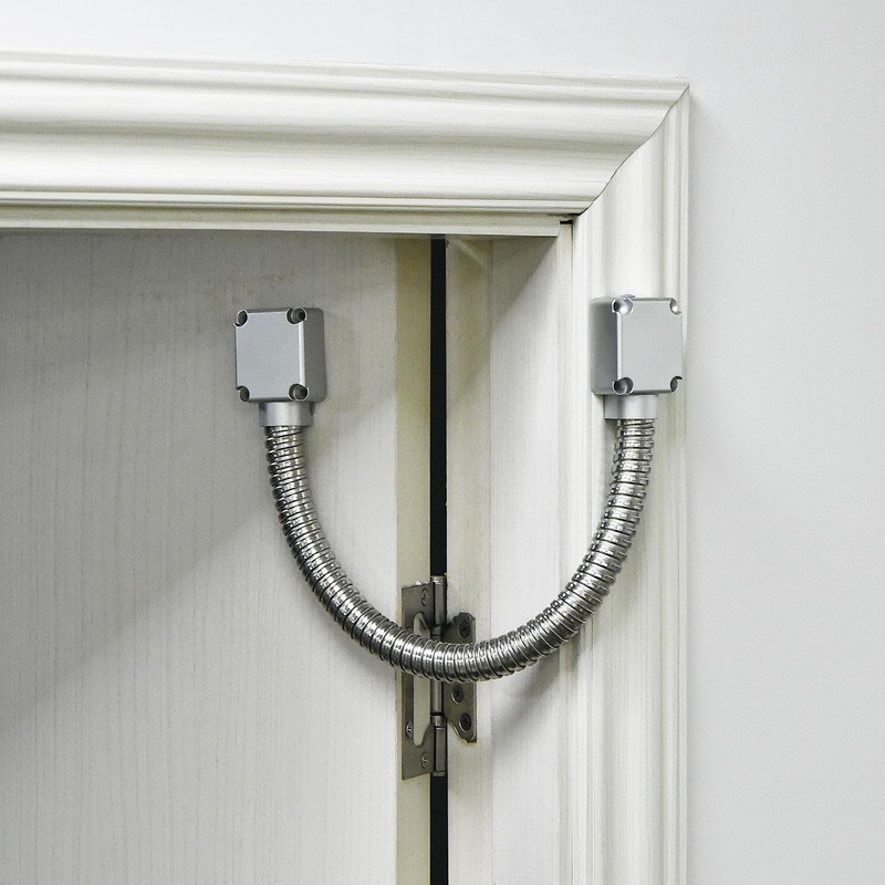 sourcing map Flexible Door Loop Wire Protection Sleeving with Ends