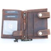 Born to be wild Men's Natural Genuine Leather Wallet with