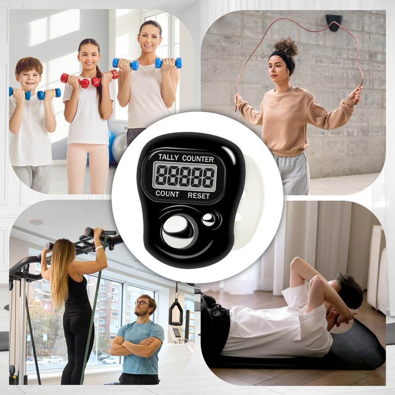 RINVEE 12PACK Electronic Finger Clicker Counter 5-Digit LCD Hand Tally