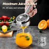 CCKO Exprimidor de limón, exprimidor manual de acero inoxidable, exprimidor