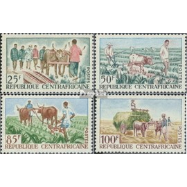 Central African Republic 74-77 (complete.issue.) unmounted mint/never hinged ** MNH 1965 Cattle than Draft farming (Stamps for collectors) wine/agriculture