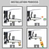 Universal Kitchen Mixer Tap Hose Connector & End Quick Connector,