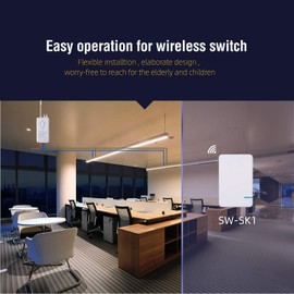 NineLeaf 3Pack WiFi Smart Wireless Lights Switch Kit, Smart Switch WiFi Receiver, No Wiring Voice Control Timing Function IP66 Waterproof, Compatible with Alexa Google Assistant Tuya Smart Life APP