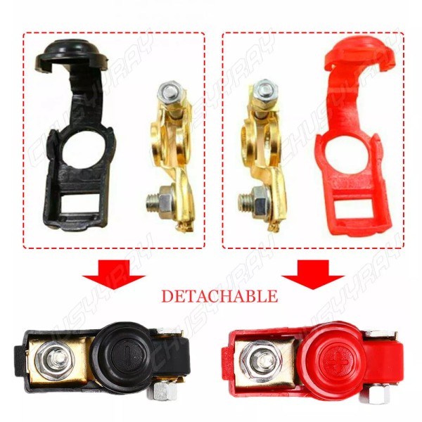 CHUSYYRAY US Car Marine Battery Terminal Connectors Clamps Clip Head