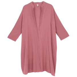 GURU SHOP Kimono Boho Cardigan Open Cotton Kimono Women Cotton, mallow, Unit size