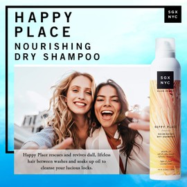SGX NYC Happy Place Dry Shampoo - 6.5 Oz - Rescues and Revives Dull, Lifeless Hair for a Smoother Healthier Looking Hair - Absorbs Oils While Adding Volume - Sulfate and Paraben Free