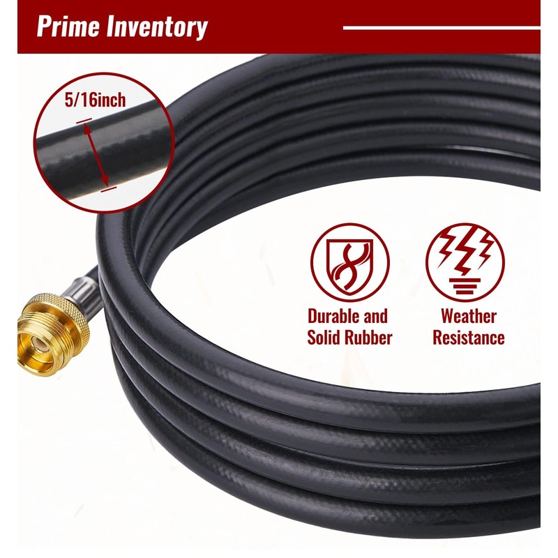 CALPOSE 6 Feet Propane Adapter Hose, 1lb to 20lb Adapter
