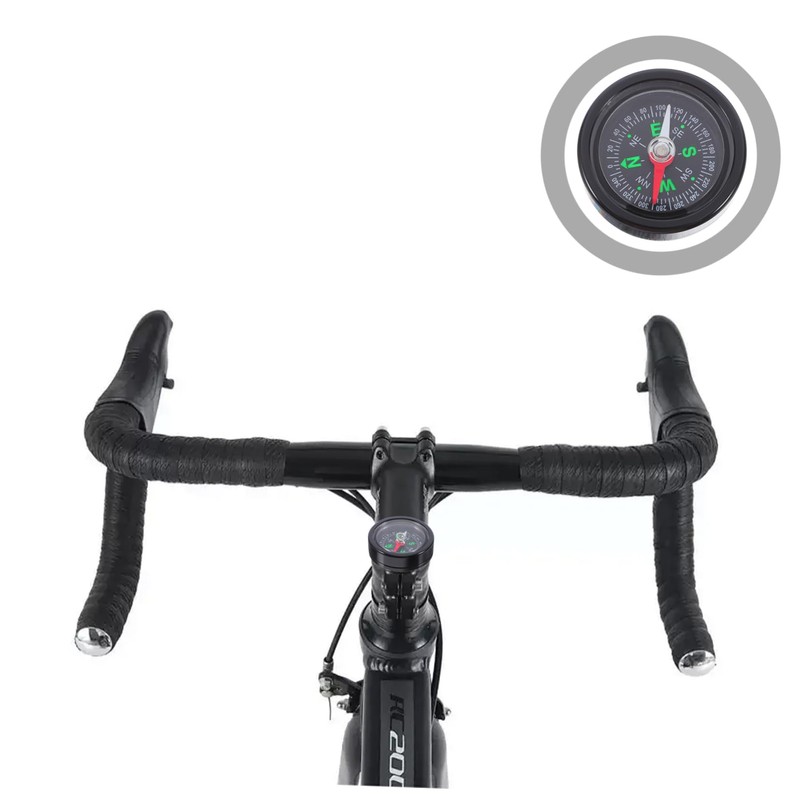 KICHOUSE Rugged Metal Bicycle Compass for Mountain Biking Hiking and
