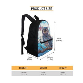 Dreaweet Owl Backpack for Girls 8-10 with Lunch Box 3rd Grade/4th Grade Kids Bookbag with Lunchbox and Water Bottle Sleeve Pencil Case 4 in 1 Elementary School Bag Set Cute Book Bag Lunch Bag Combo