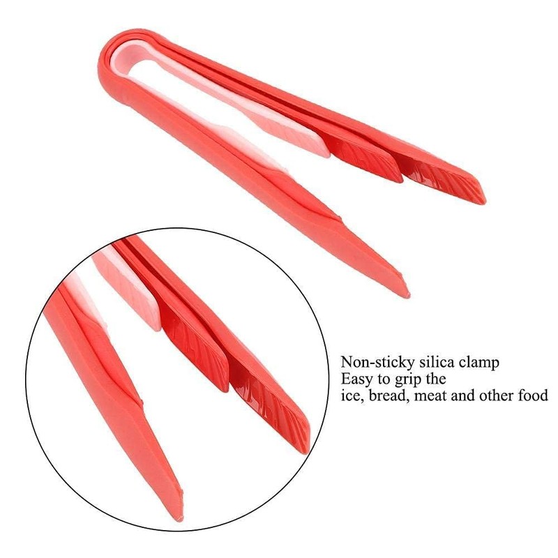 3PCS Serving Tongs Plastic Kitchen Tongs Reusable Non-Stick Party Essential