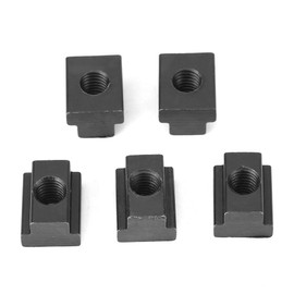 Jadeshay T slot nuts M10, 5 pieces, carbon steel, T-slot nuts, T-sliding nut block, slot blocks, fastenings, thread