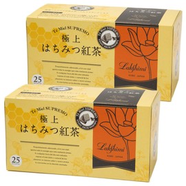 Lakshimi Premium Honey Tea, Set of 2 Boxes of 25 Tea Bags