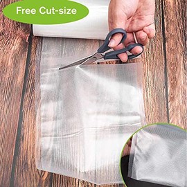Rollo Bolsas Al Vacío Bolsas de Sellado Al Vacío Transparentes y Gofrada para Alimentos 3 kit（20X500cm）, BPA Free, Heavy Duty, Great for vac storage, Meal Prep or Sous Vide