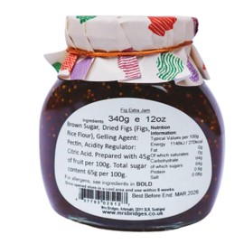 Mrs Bridges Fig Preserve, Made in Scotland, 12oz Jar (Pack of 2)