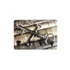 HAKU Möbel Key Holder with Motif, Black, MDF, Metal, Dimensions: