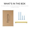 Ravinte 30 Pack 6-1/4 Inch Square Cabinet Handles - Brushed
