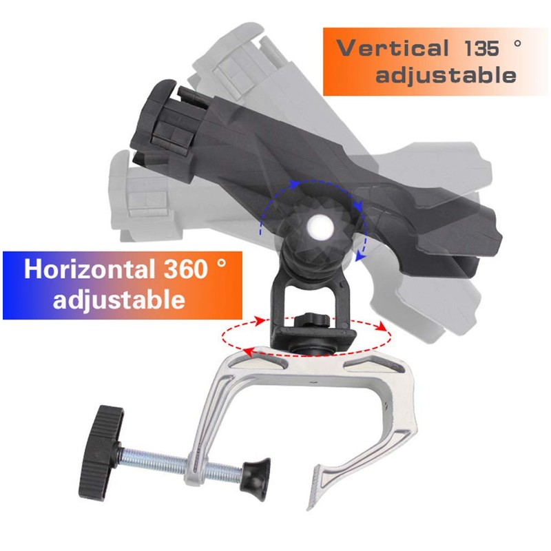 Fishing Boat Rods Holder,360 Degree Adjustable Fishing Rods Boat Holder
