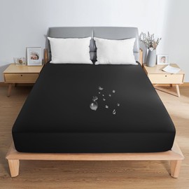 2023 Fitted Sheet, Waterproof Sheets, High Density Fabric, Mattress Cover, 5 Sides Waterproof, Quick Drying, Single, Semi-Double, Double, Queen, Bed Cover, Breathable, Washable, Nursing Care, Sheet Mite Resistant, Antibacterial, Odor Resistant, Elastic A