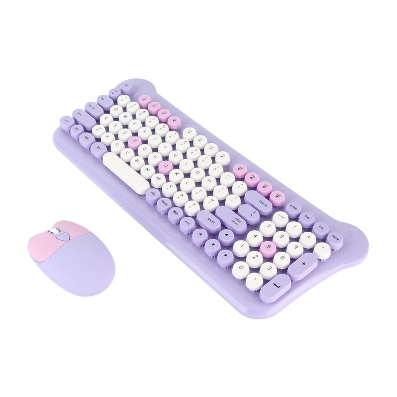 Wireless Keyboard and Mouse 2.4Ghz Connection Cute Keyboard Mouse Set