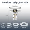 Pop Up Bathroom Sink Stopper, Universal Bathroom Sink Drain Strainer