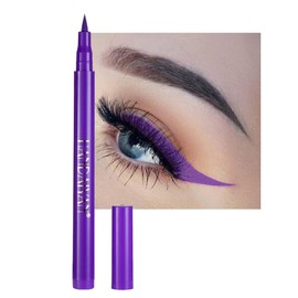 Coloured Eyeliner, Purple Eyeliner, Waterproof Liquid Eyeliner All Day Long-Lasting Eye Liners, Colourful Eyeliner for Eye Makeup Tools, Purple