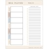 Weekly Meal Planner- Magnetic Refrigerator Menu Planner with 52 Tear-Off