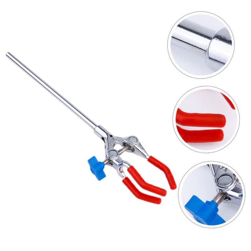 Ipetboom Adjustable Flask Clamp Prong Test Tube Holder Laboratory Clamp