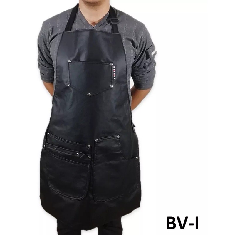Benitez S.J.T. 10 Mandiles Barbero Vini Piel Delantal Estilista Barber