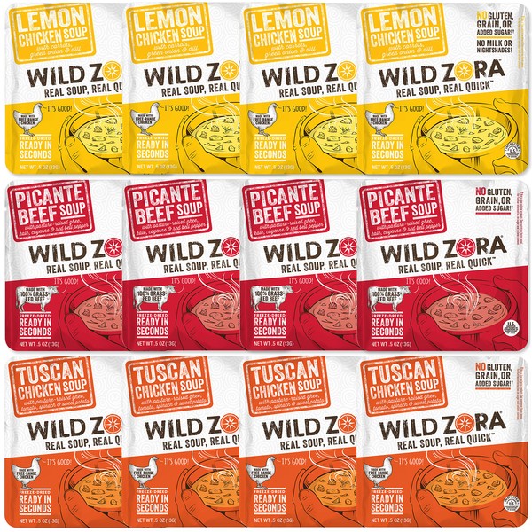 Wild Zora - Variety Pack - Real Soup, Real Quick (12-pack)