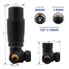 Vancoco Thermostatic Radiator Valve Corner Modern TRV Radiator Valve 15mm