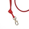 Logan Whistles Lamb Nappa Leather Lanyard with Brass Clip, Red