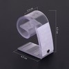 WedDecor Plastic Tablecloth Clips with Hook & Loop Strips, Transparent