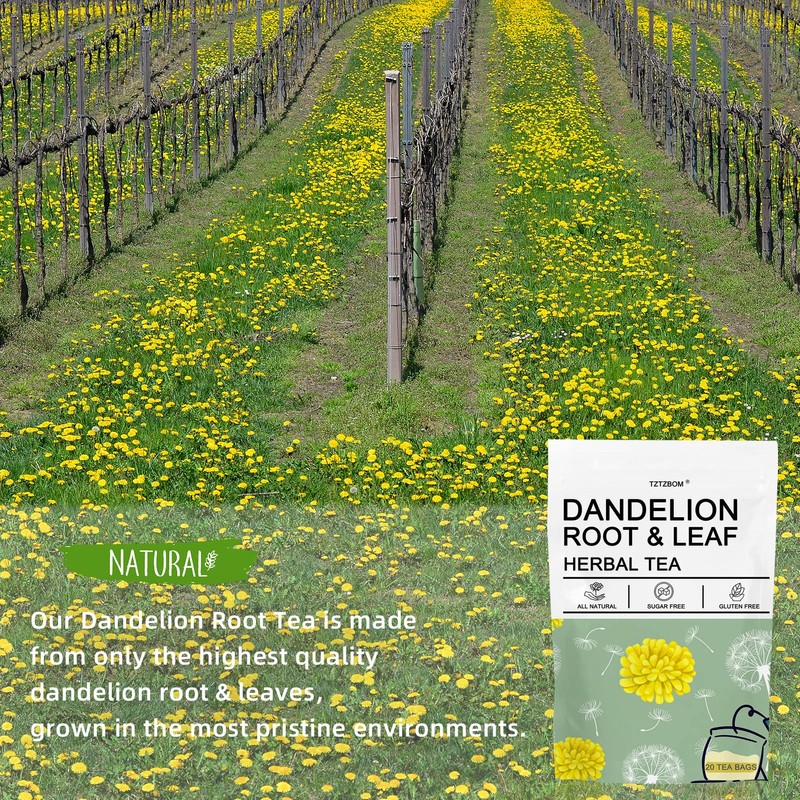 Organic Dandelion Root Tea - Energizing Dandelion Tea Helps Boost