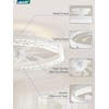 LEDIARY Flush Mount Ceiling Fan with Lights and Remote, 19.7''