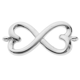 925 Sterling Silver Infinity Endless Love Link Necklace/Bracelet/Earring Connector