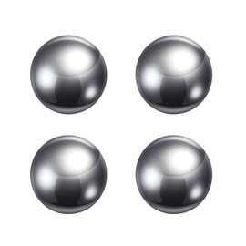 sourcing map 4pcs Precision Balls 25mm Diameter G10 Chrome Steel Ball for Bearings, Silver