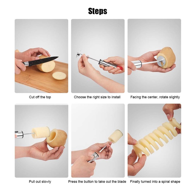 Vegetable Digging Rotating Drill Vegetable Corer Stainless Steel Fruit Corer