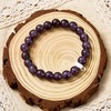 Philip Jones Amethyst Gemstone Bracelet with Paw Charm Created with