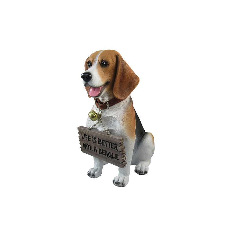 DWK Front Porch Dog Outdoor Welcome Sign Decorative Statue |