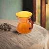 Yellow Glass Coffee Carafe 300Ml, Mini Coffee Server Kettle for